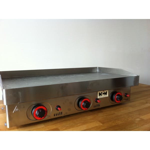 Plancha gaz Chorme dur 1000