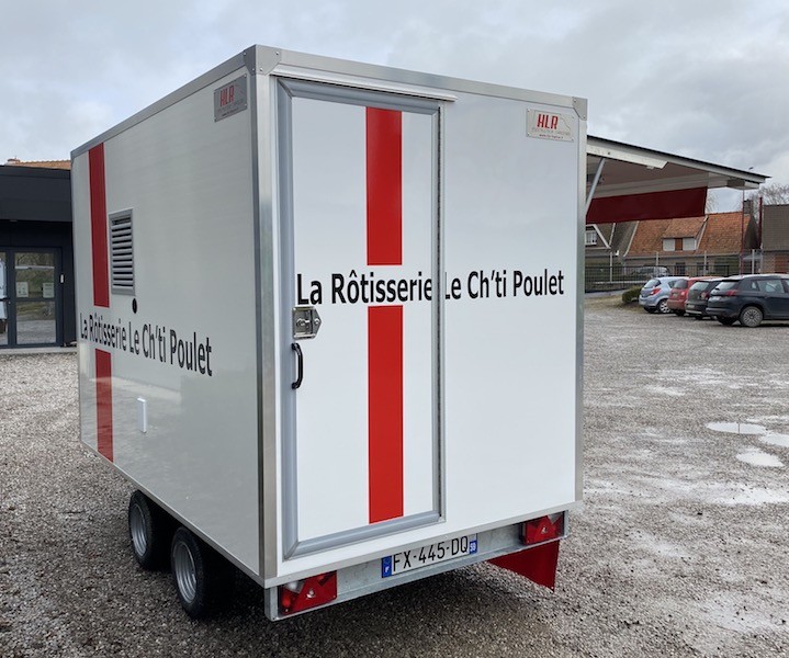 REMORQUE RÔTISSERIE 260 DOUBLE ESSIEUX