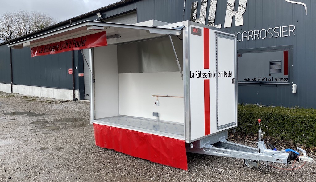 REMORQUE RÔTISSERIE 260 DOUBLE ESSIEUX