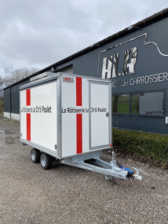 REMORQUE RÔTISSERIE 260 DOUBLE ESSIEUX