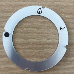 Plaquette autocollante pour manette gaz